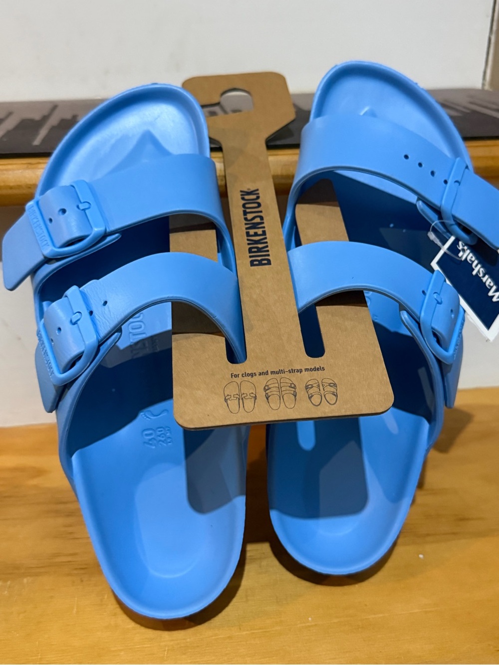 Birkenstock Two-Strap Sandals in Sky Blue size eu 40 new